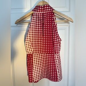 Red Polka Dot Halter Top